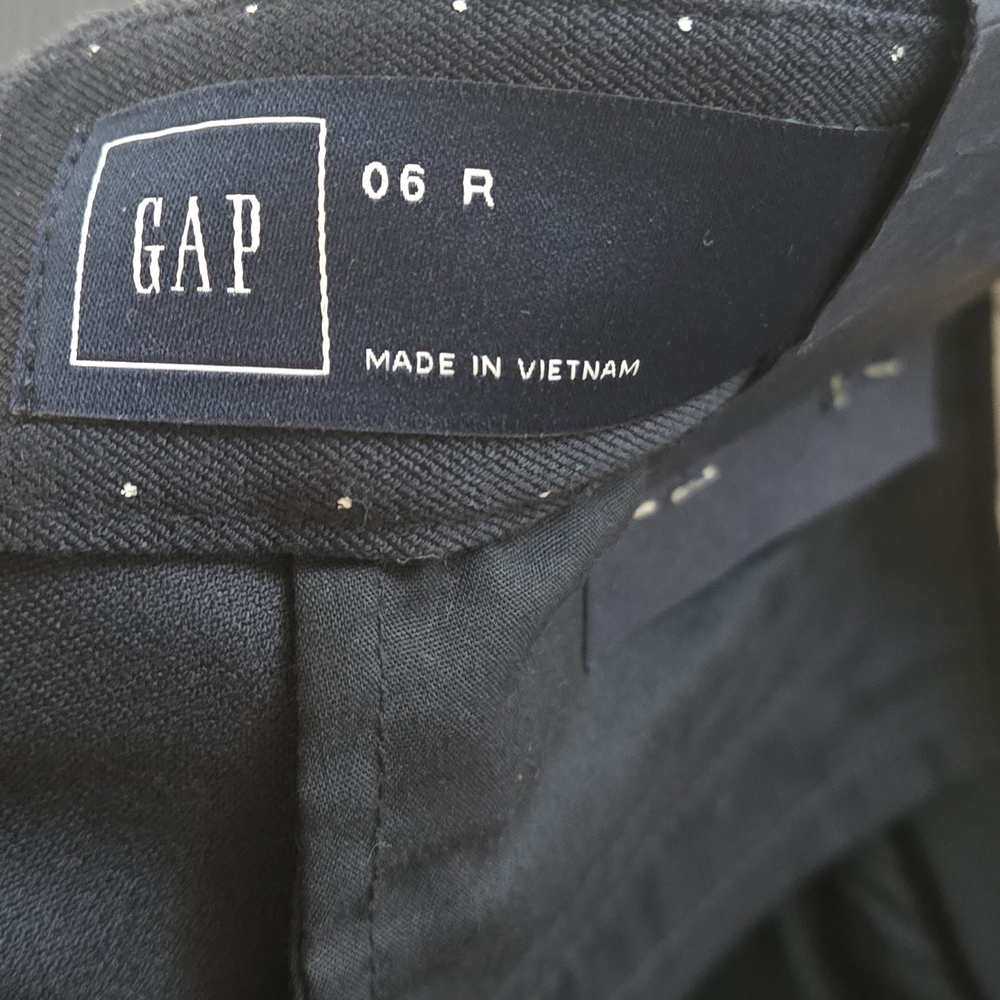 GAP Skinny Ankle Pants - Black with White Dots - Picture 9 of 9